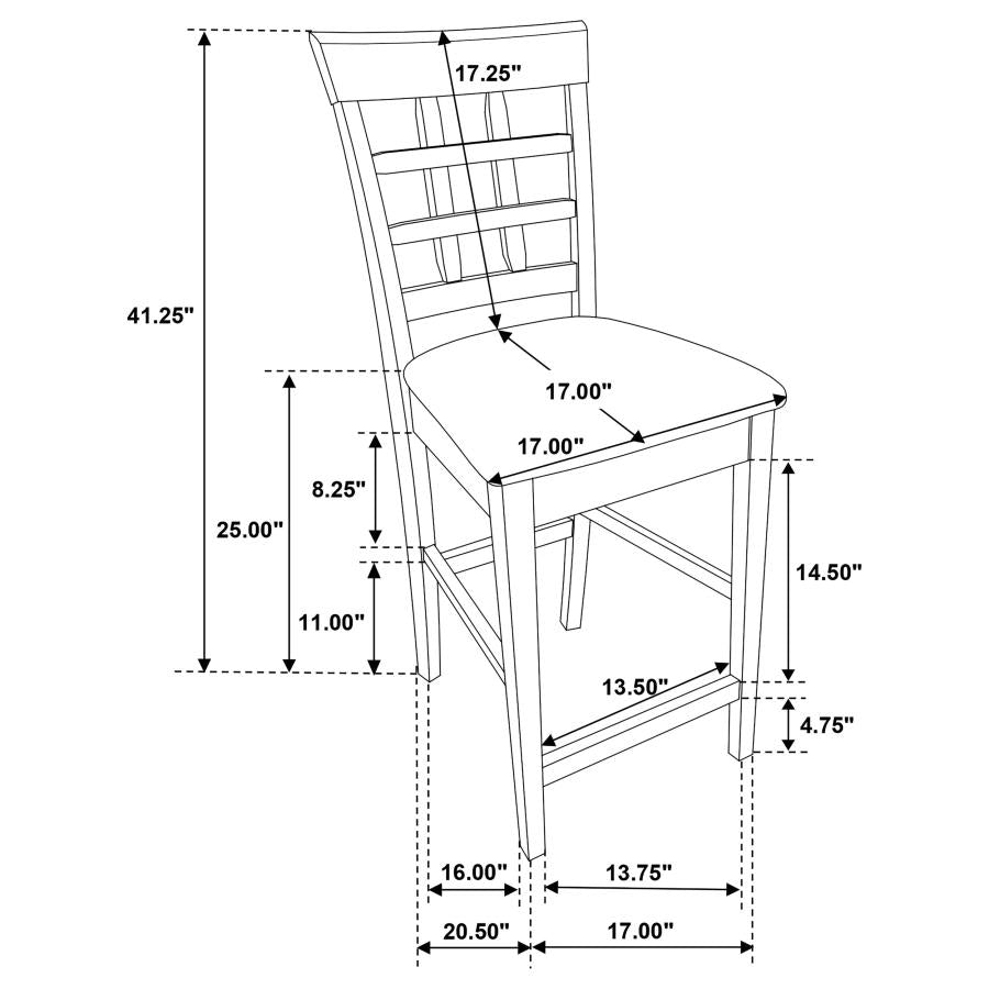 GABRIEL TABLE AND 4 CHAIRS