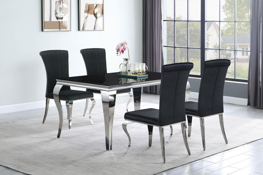 CARONE TABLE AND 4 CHAIRS