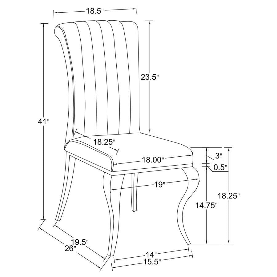 CARONE TABLE AND 4 CHAIRS