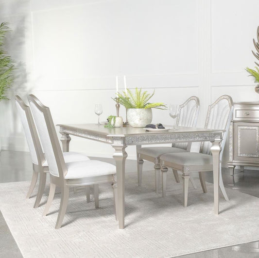 EVANGELINE TABLE AND 4 CHAIRS