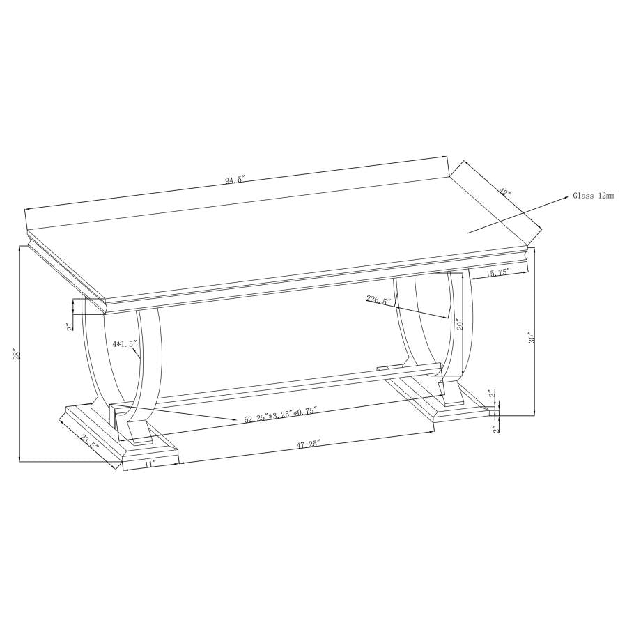 ANTOINE TABLE AND 4 CHIARS