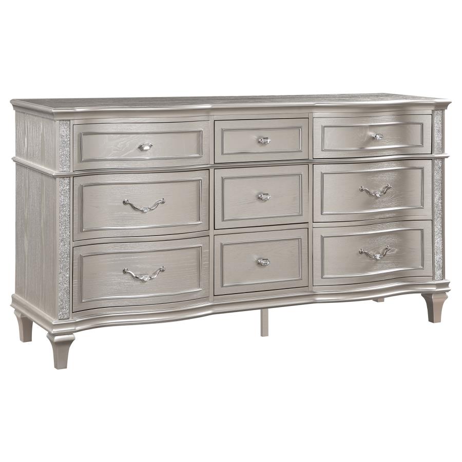 Evangeline QUEEN BED DRESSER AND MIRROR