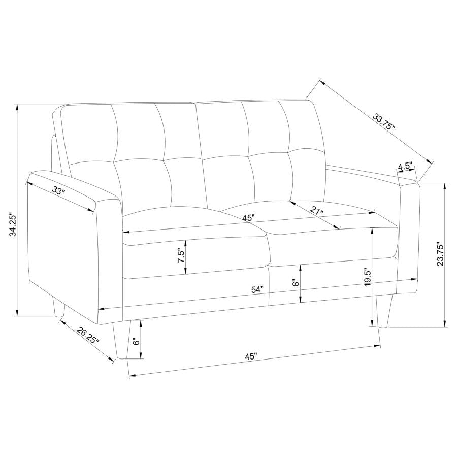 WATSONVILLE SOFA AND LOVE