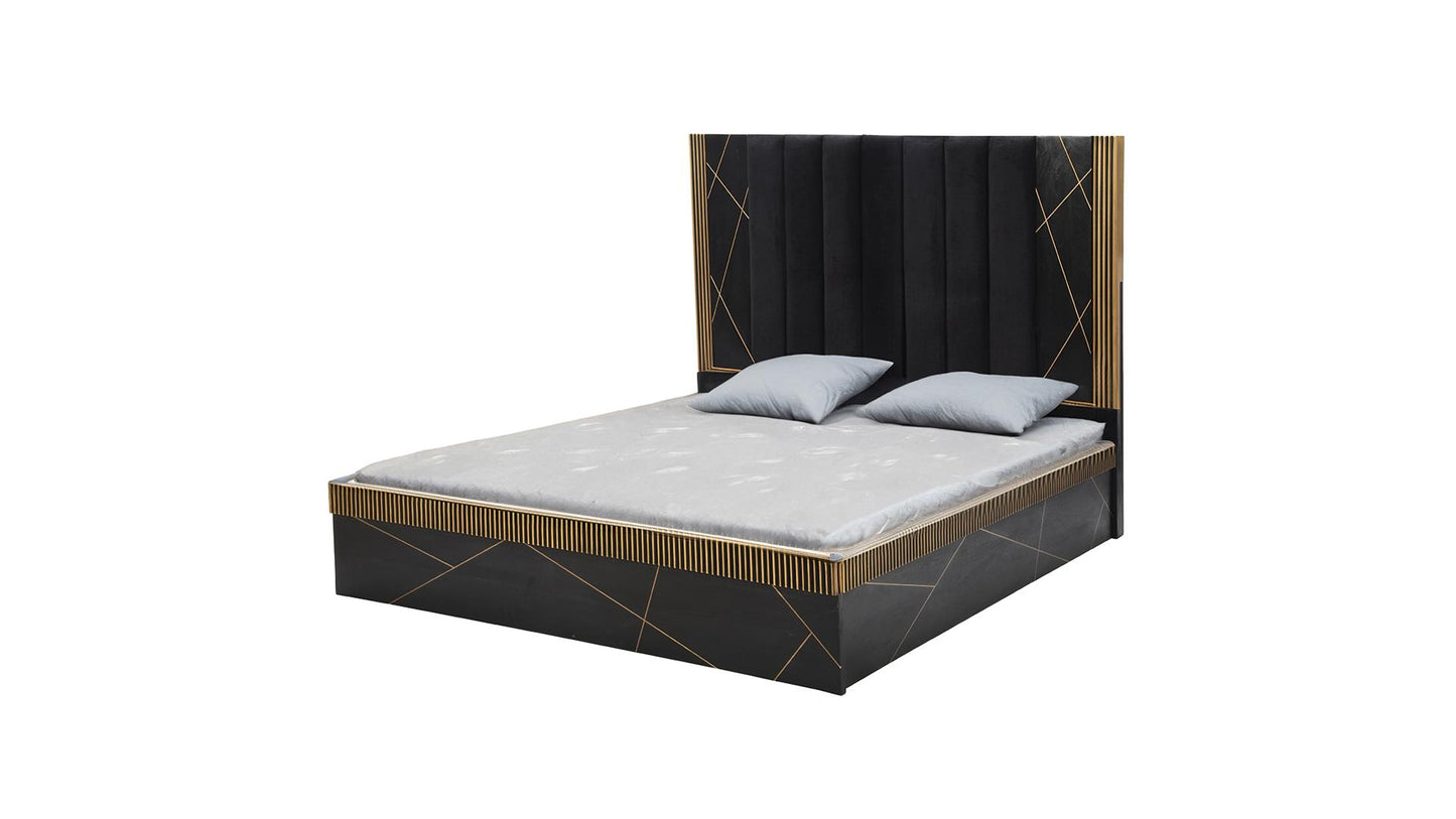 ALLURE QUEEN BED  DRESSER AND MIRROR