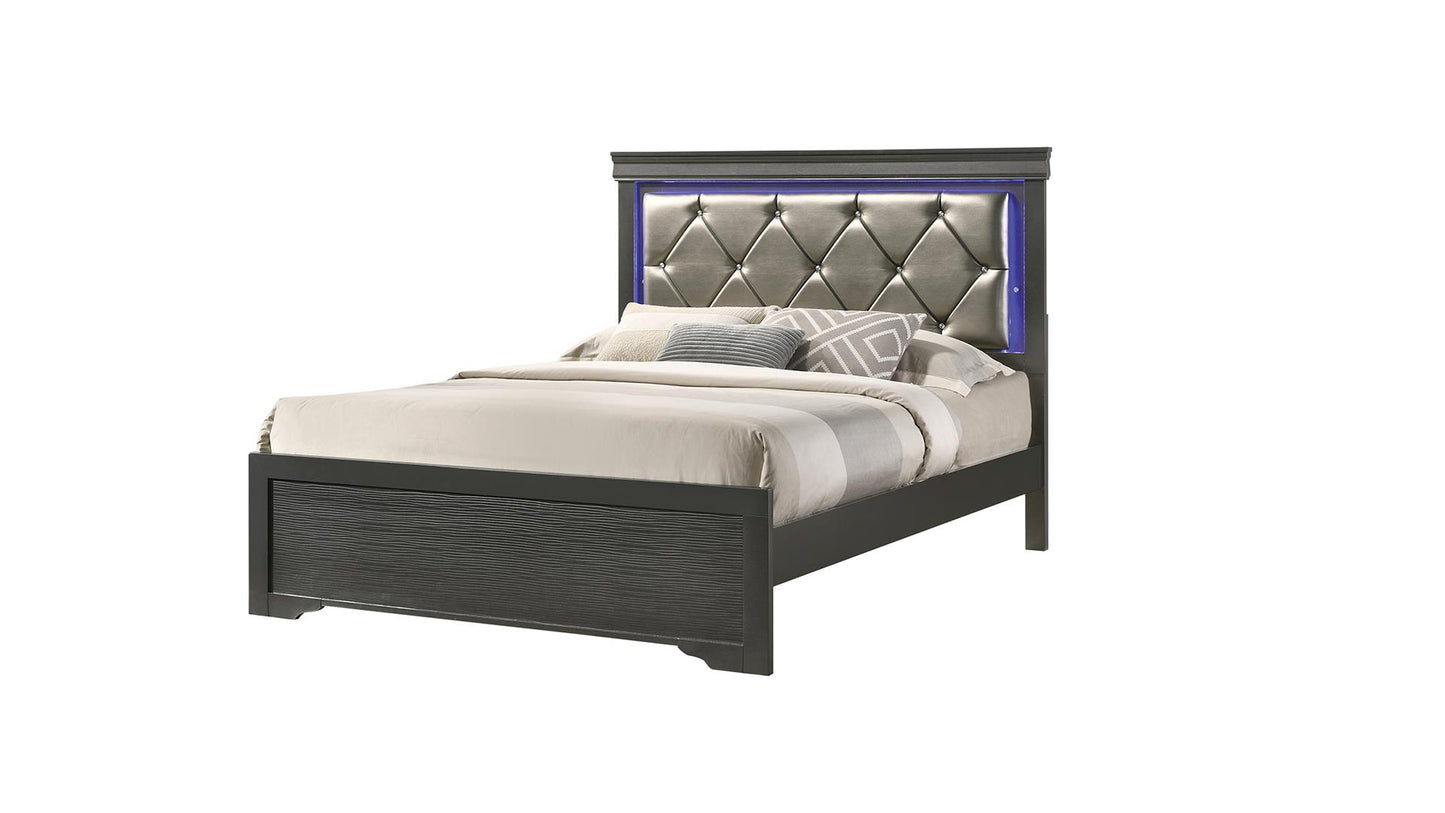 BROOKLYN QUEEN BED DRESSER AND MIRROR