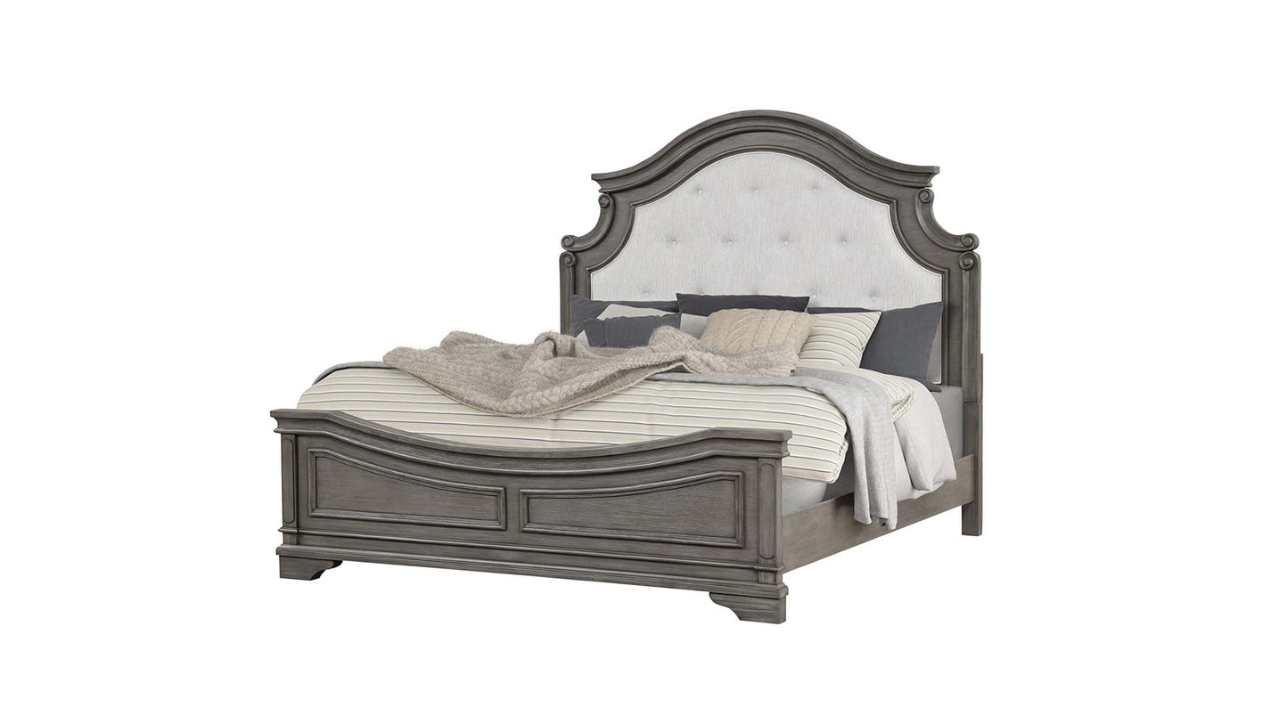 GRACE QUEEN BED DRESSER AND MIRROR