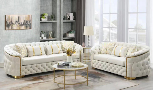 KG SOFA AND LOVE IN CREAM