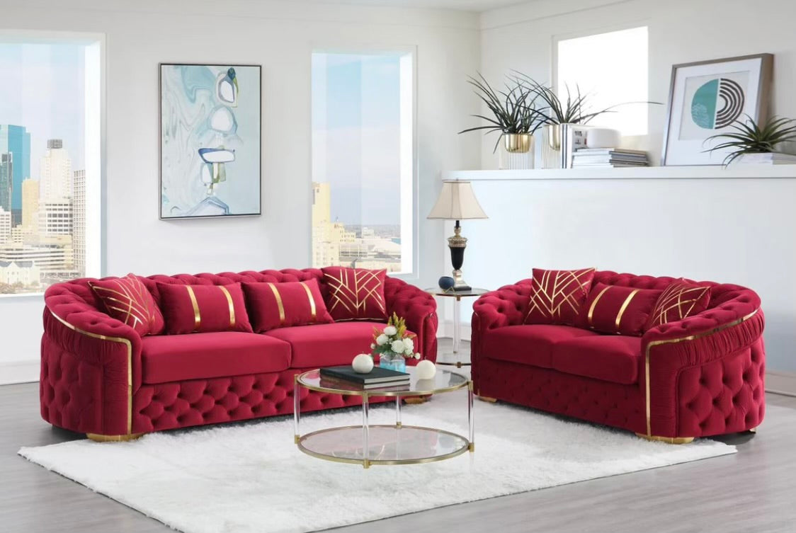 KG SOFA AND LOVE IN RED