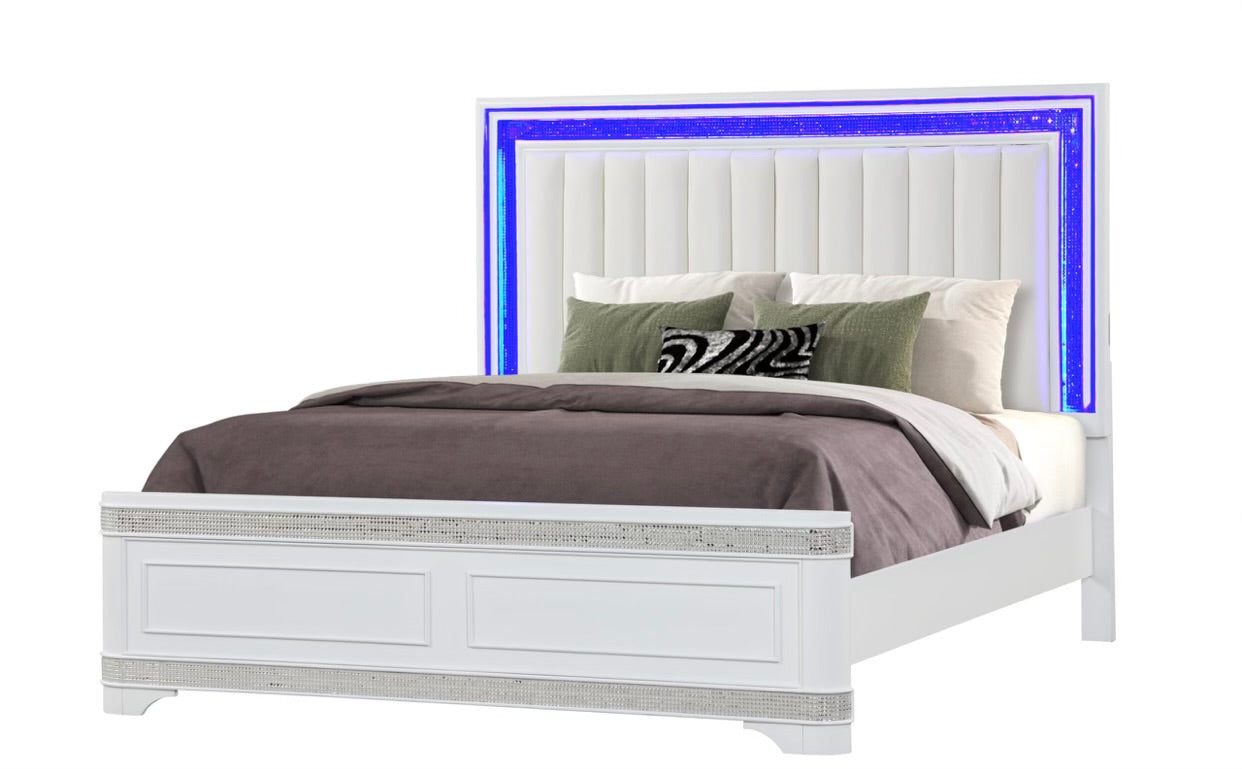 AMANI QUEEN BED DRESSER AND MIRROR