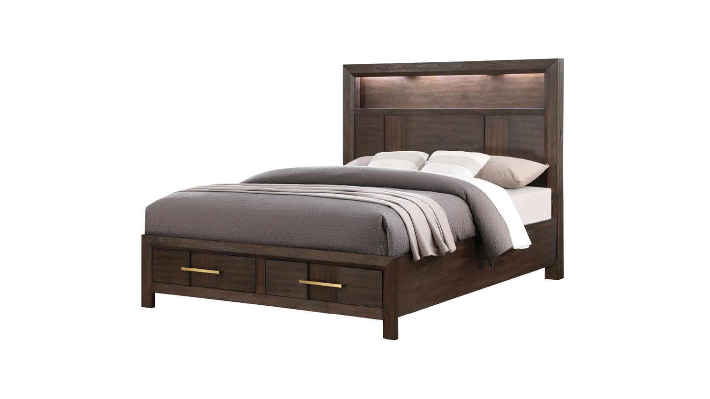 KENZO QUEEN BED DRESSER AND MIRROR