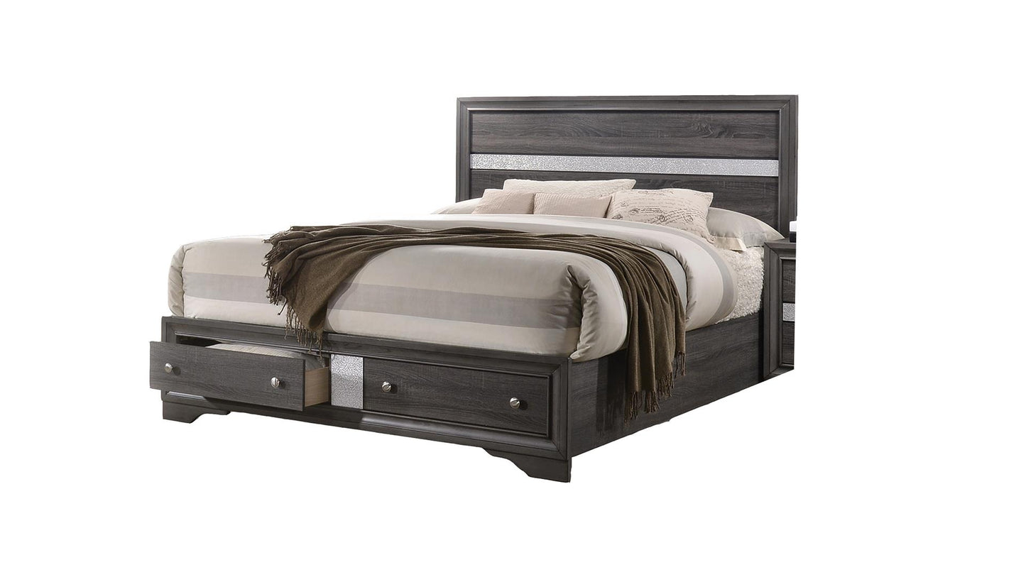 MATRIX QUEEN BED DRESSER AND MIRROR