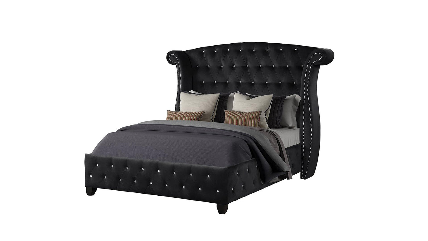 SOPHIA QUEEN BED DRESSER AND MIRROR