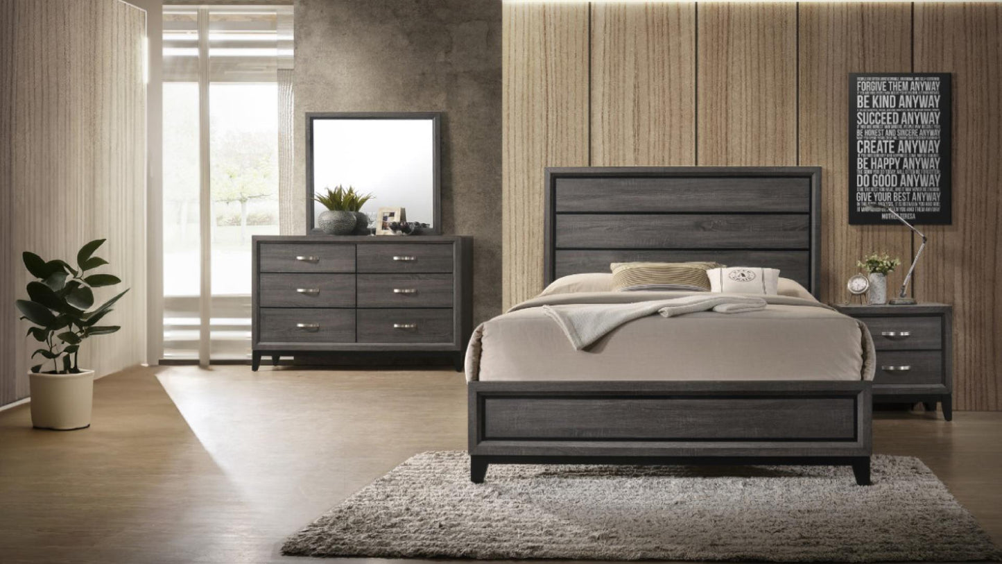 SIERRA QUEEN BED DRESSER AND MIRROR