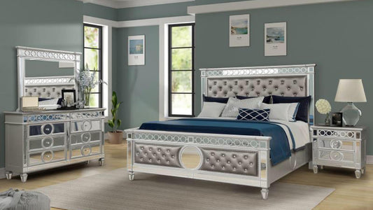 SYMPHONY QUEEN BED DRESSER AND MIRROR